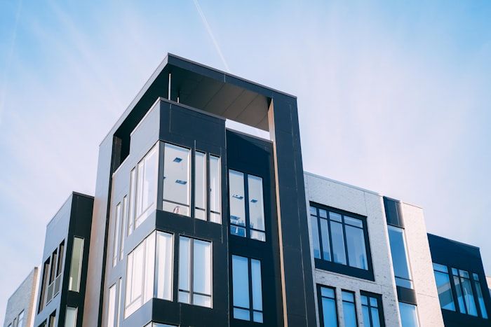 Multi-building apartment complex exterior