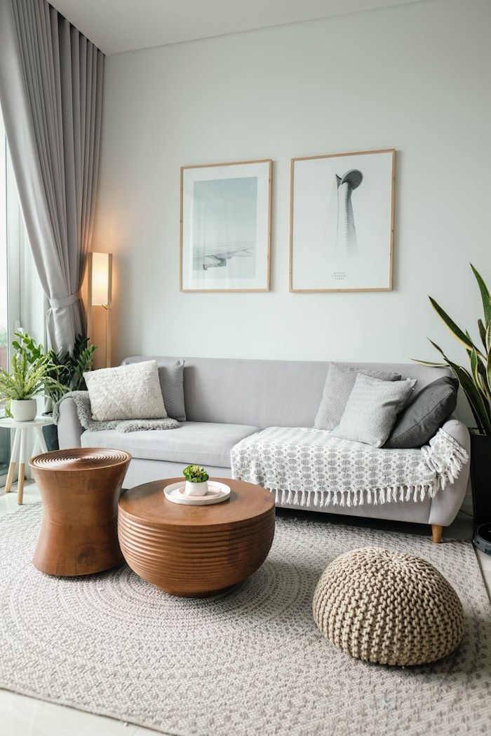 Freshly painted interior room